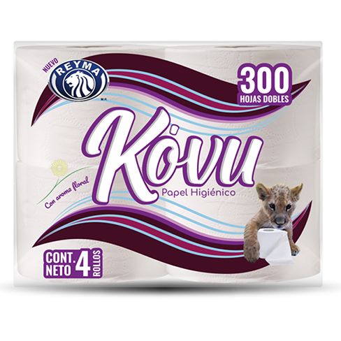 Higienico Kóvu 4R(300Hd) Basico Con Aroma