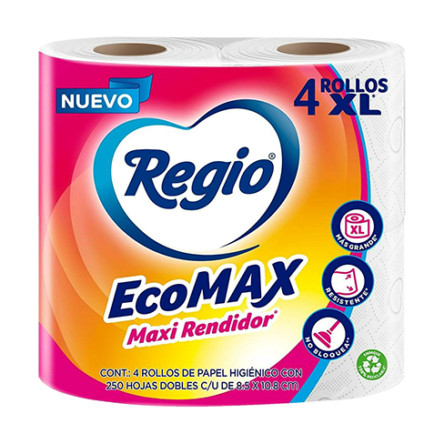 Higienico Regio Ecomax 4R (250Hd) Maxi Rendidor