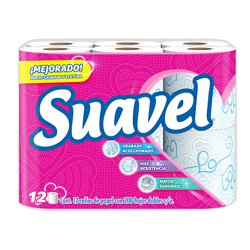 Higienico Suavel 12 Rollos 200Hd                                                                    