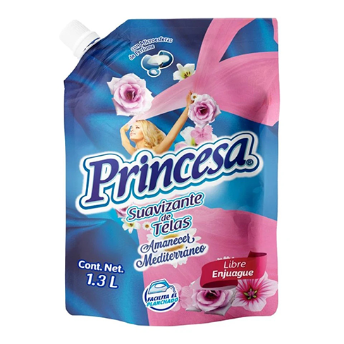 Suavizante Princesa 1.3Lt Amanecer Mediterraneo Pouch