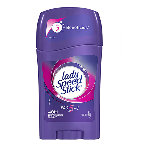Desodorante Lady Speed Stick 45Gr Pro 5En1 Stick                                                    