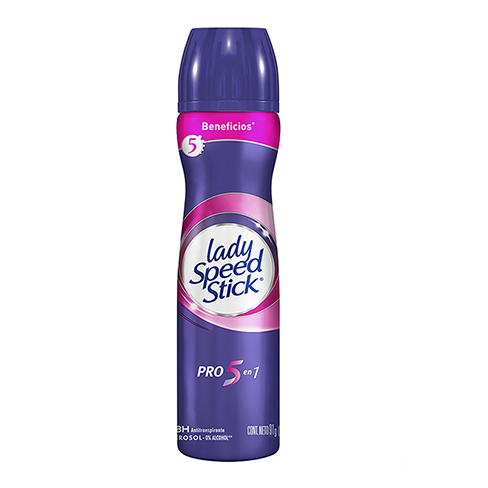 Desodorante Lady Speed Stick 91Gr Pro 5En1 Aerosol                                                  