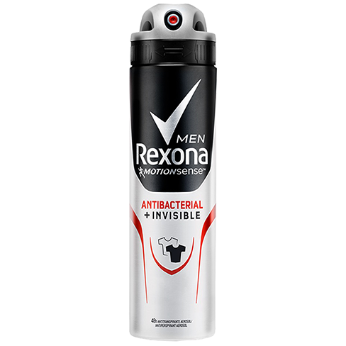 Desodorante Rexona Men 150Ml Invisible Antibacterial