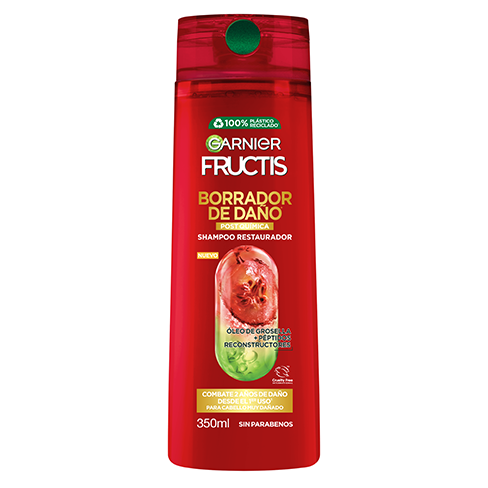 Shampoo Fructis 350Ml Borrador De Daño