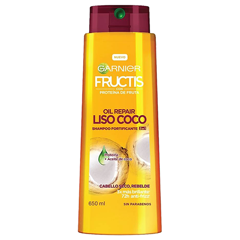 Shampoo Fructis 650Ml 2En1 Oil Repair Liso Coco
