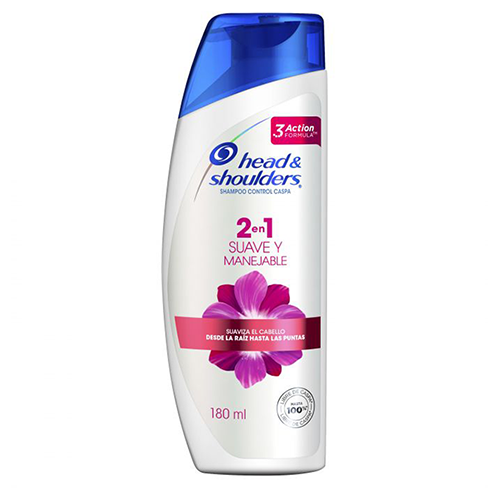 Shampoo Head & Shoulders 180Ml 2En1 Suave Y Manejable                                               