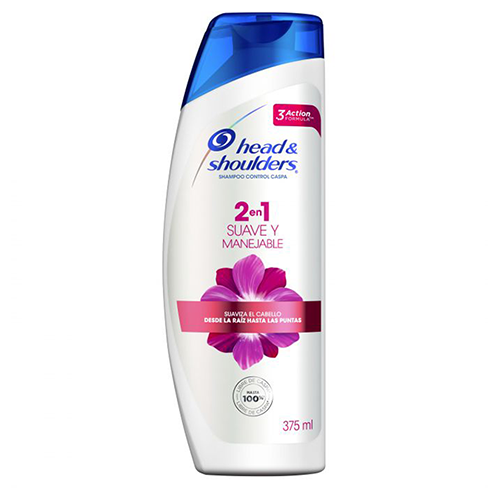 Shampoo Head & Shoulders 375Ml 2En1 Suave Y Manejable                                               