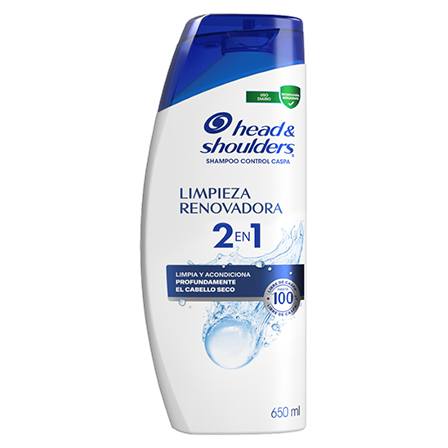 Shampoo Head & Shoulders 700Ml 2 En 1 Limpieza Renovadora                                           