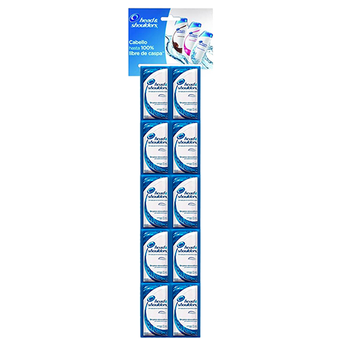 Shampoo Head & Shoulders Exhibidor 24(10Ml) 2En1                                                    