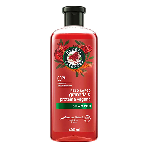 Shampoo Herbal Essences 400Ml Granada Y Proteina Vegana