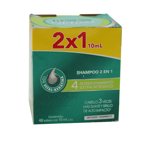 Shampoo Palmolive Optims #4 Exhibidor 24(10Ml)2En1 Extra Intensivo                                  