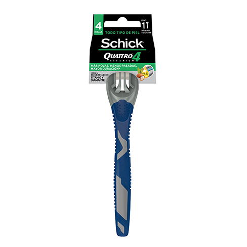 Rastrillo Schick Quattro4 Titanium 1Pz