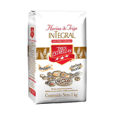 Harina Tres Estrellas 1Kg Integral