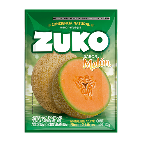 Bebida En Polvo Zuko 13Gr Melon