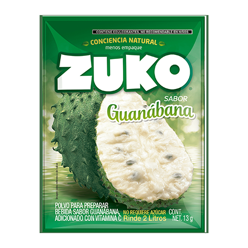 Bebida En Polvo Zuko 13Gr Guanabana