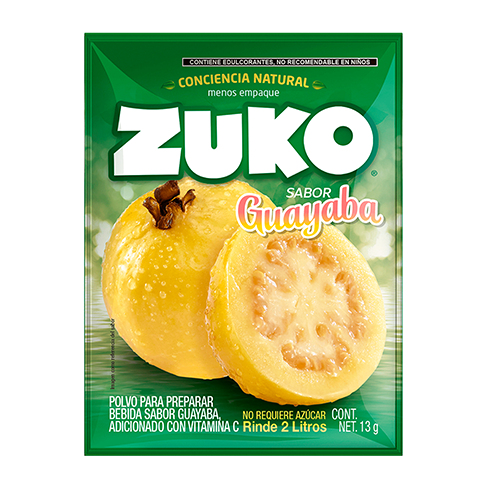 Bebida En Polvo Zuko 13Gr Guayaba
