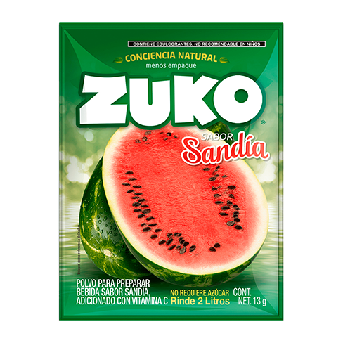 Bebida En Polvo Zuko 13Gr Sandia