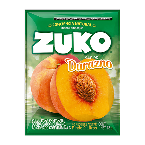 Bebida En Polvo Zuko 13Gr Durazno