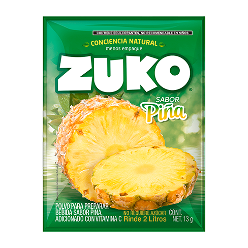 Bebida En Polvo Zuko 13Gr Piña