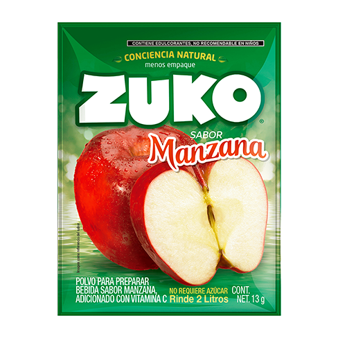 Bebida En Polvo Zuko 13Gr Manzana