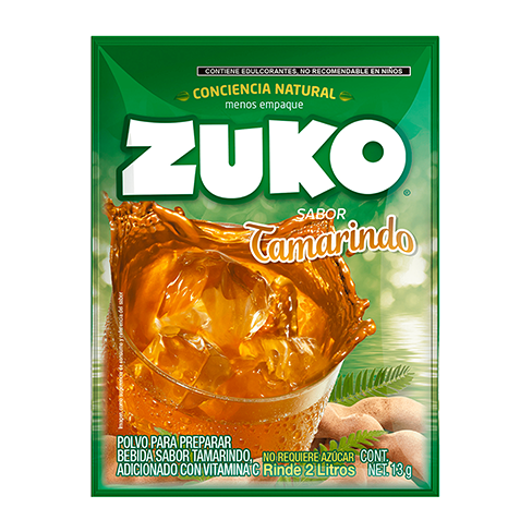 Bebida En Polvo Zuko 13Gr Tamarindo 