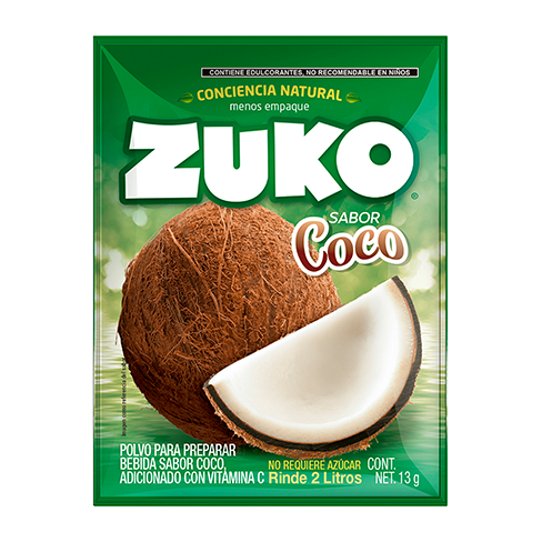 Bebida En Polvo Zuko 13Gr Coco