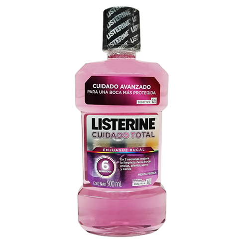 Enjuague Bucal Listerine 500Ml Cuidado Total                                                        