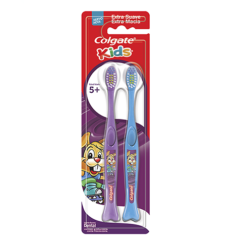 Cepillo Dental Colgate Kids 2Pz Extra Su