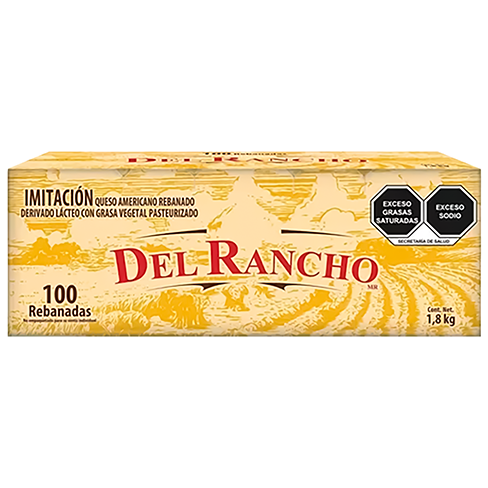 Queso Americano Rancherita Xkg Rebanadas Ac                                                         