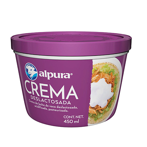 Crema Alpura 450Gr Deslactosada                                                                     