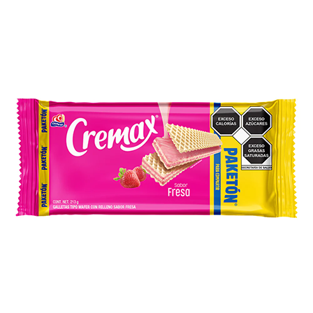 Galleta Gamesa Cremax 213Gr Fresa Paketon