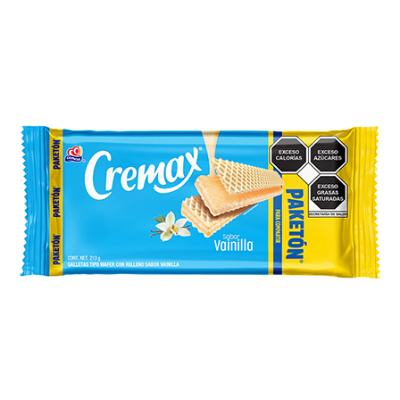Galleta Gamesa Cremax 213Gr Vainilla Paketon