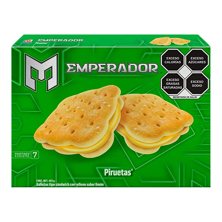 Galleta Emperador 403Gr Piruetas Limon