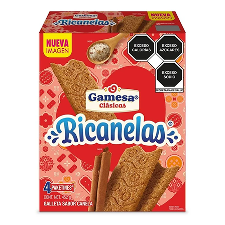 Galleta Gamesa Ricanela 452Gr                                   