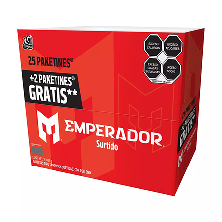 Galleta Emperador Surtido 25 Piezas (2.487Kg)