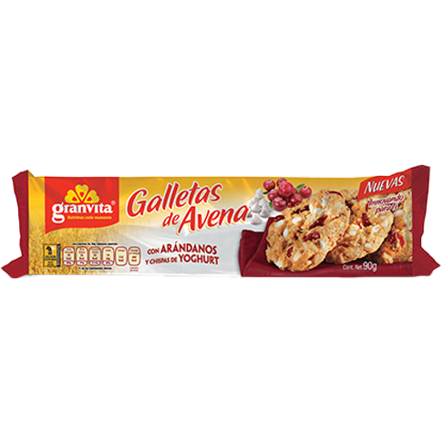 Galleta Granvita De Avena 90Gr Arandanos Y Yoghurt                                                  