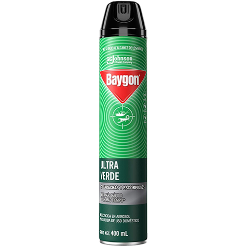 Insecticida Baygon 400Ml Aerosol Ultra Verde                                                        