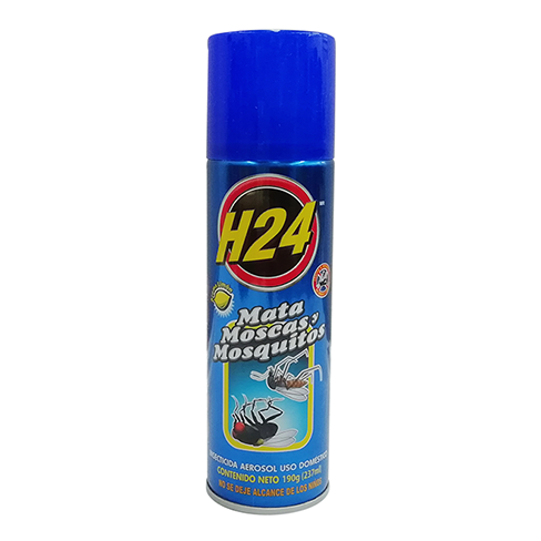 Insecticida H-24 273Ml Aerosol Mata Moscas Y Mosquitos