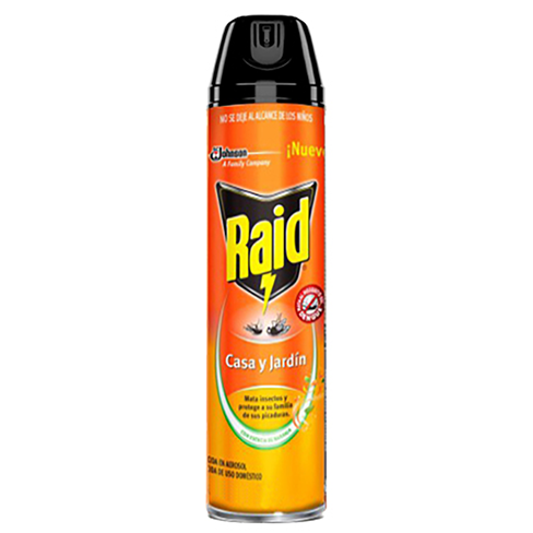 Insecticida Raid 270Ml Aerosol Casa Y Jardin Naranja                                                