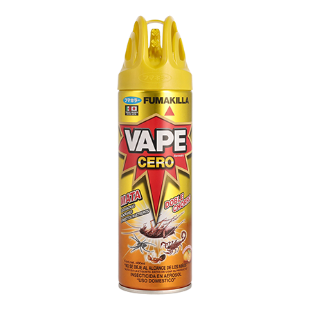 Insecticida Vape Cero 400Ml Aerosol  Doble Chorro