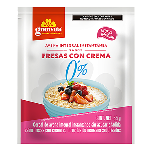 Avena Granvita 35Gr Fresa 0% Sin Azucar                         