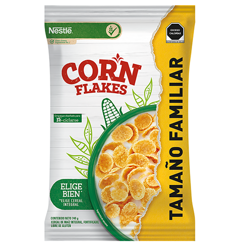Cereal Corn Flakes Nestle 740Gr Tamaño Familiar             