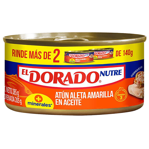 Atun Dorado 285Gr Agua Con Aceite Aleta Amarilla