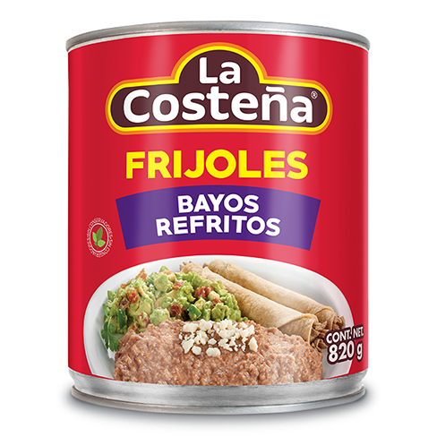 Frijol La Costeña 820Gr Bayo Refrito Lata                                                           