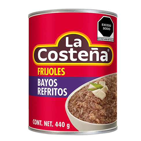 Frijol La Costeña 440Gr Bayo Refrito Lata                                                           