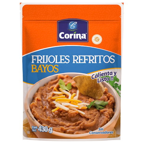 Frijol Corina 430Gr.refrito Bayos Pouch