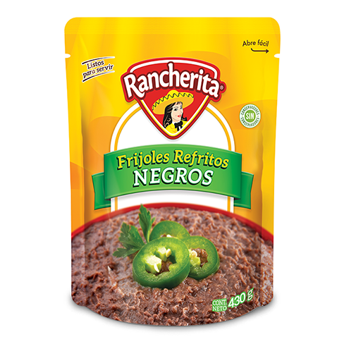 Frijol Rancherita 430Gr Negro Refrito Pouch                                                         