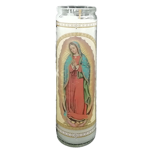 Veladora De Vidrio Luz Eterna 1Pz Reina De Mexico                                                   