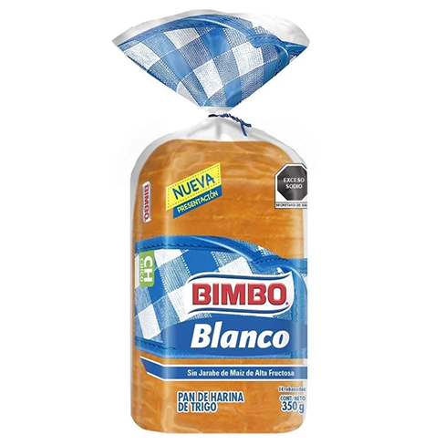 Pan Bimbo 360Gr Blanco Chico