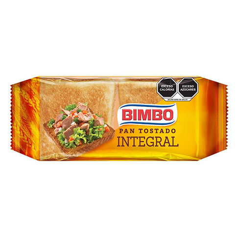 Pan Tostado Bimbo 250Gr Integral                                                                    